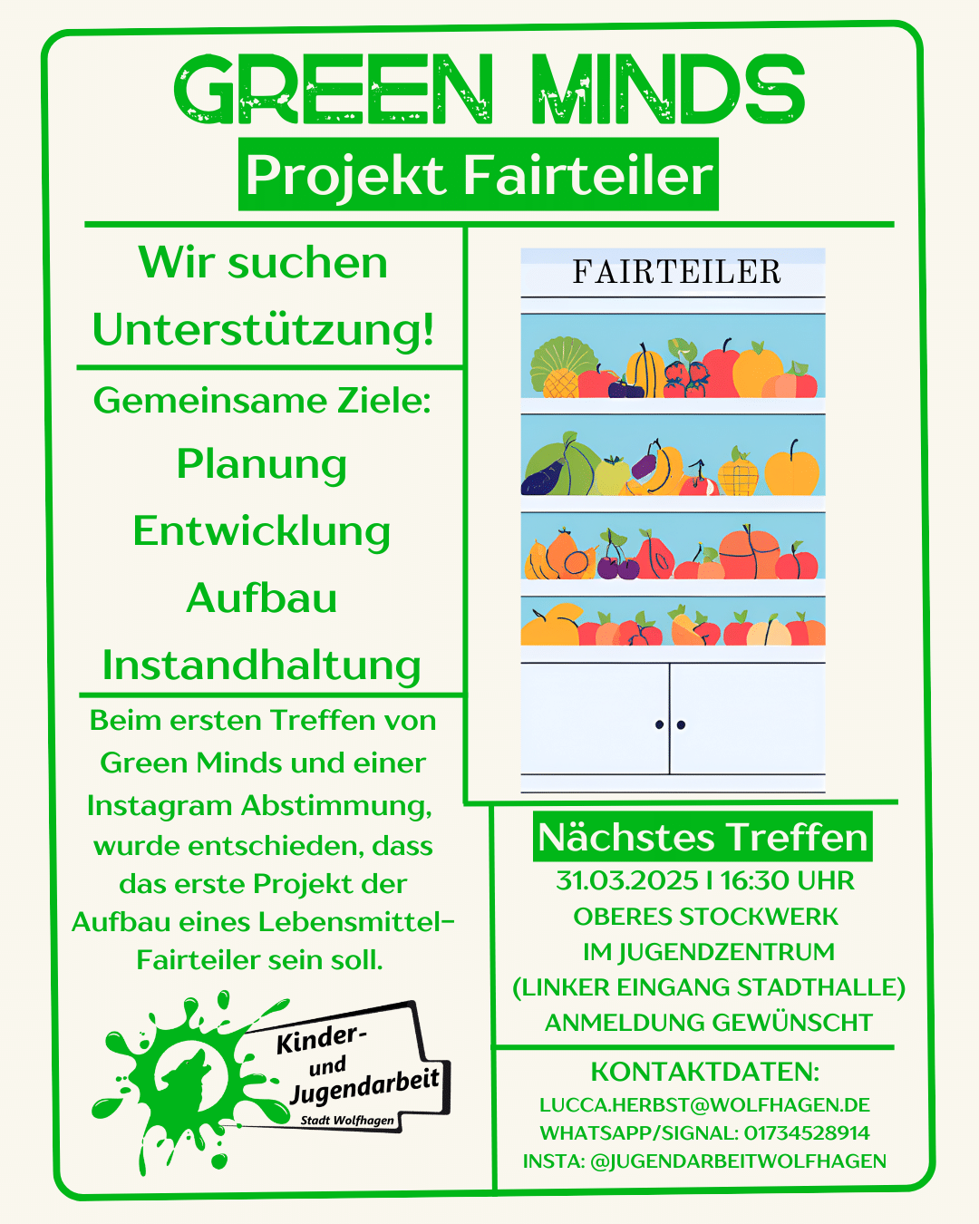 Fairteiler Green Minds (1080 x 1350 px)