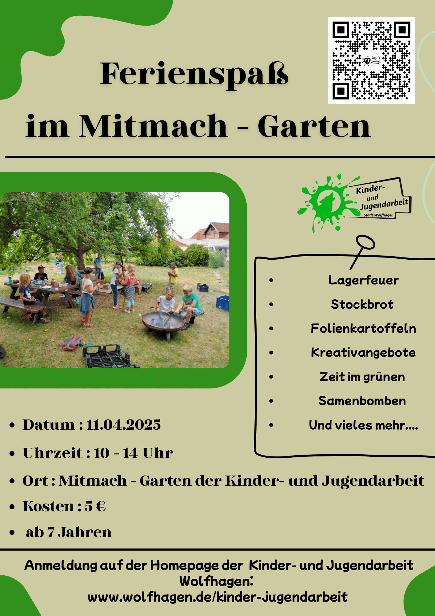 Ferienspaß im Mitmach - Garten