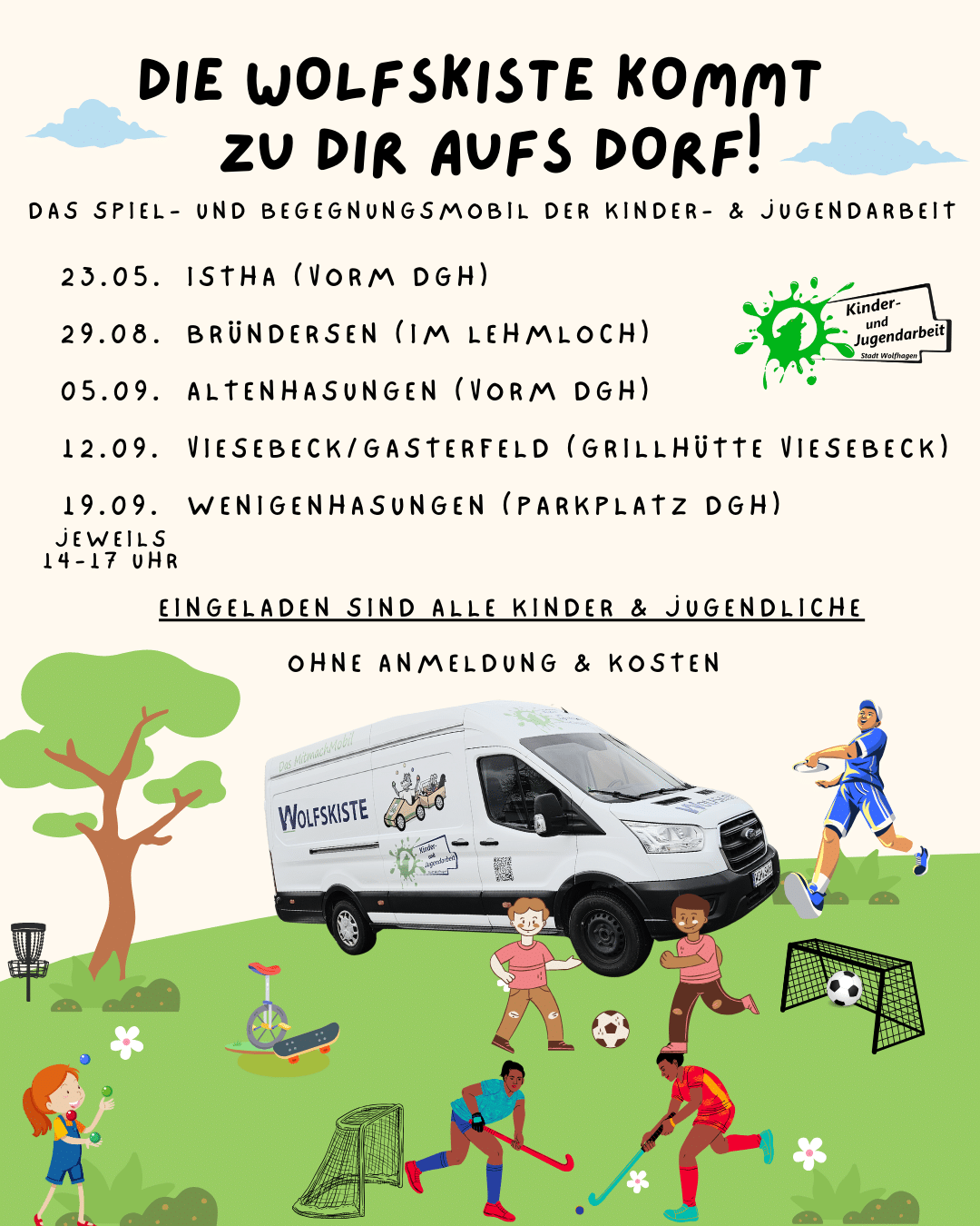 Flyer Spielmobil Übersicht